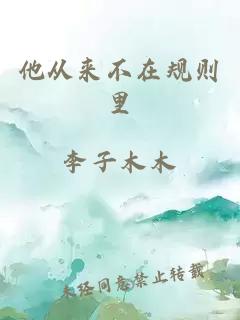 他从来不在规则里