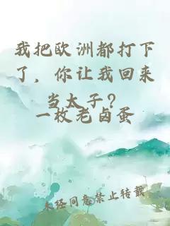 我把欧洲都打下了，你让我回来当太子？
