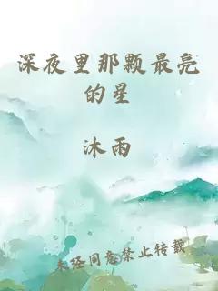 深夜里那颗最亮的星
