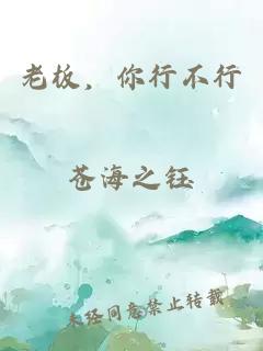老板，你行不行